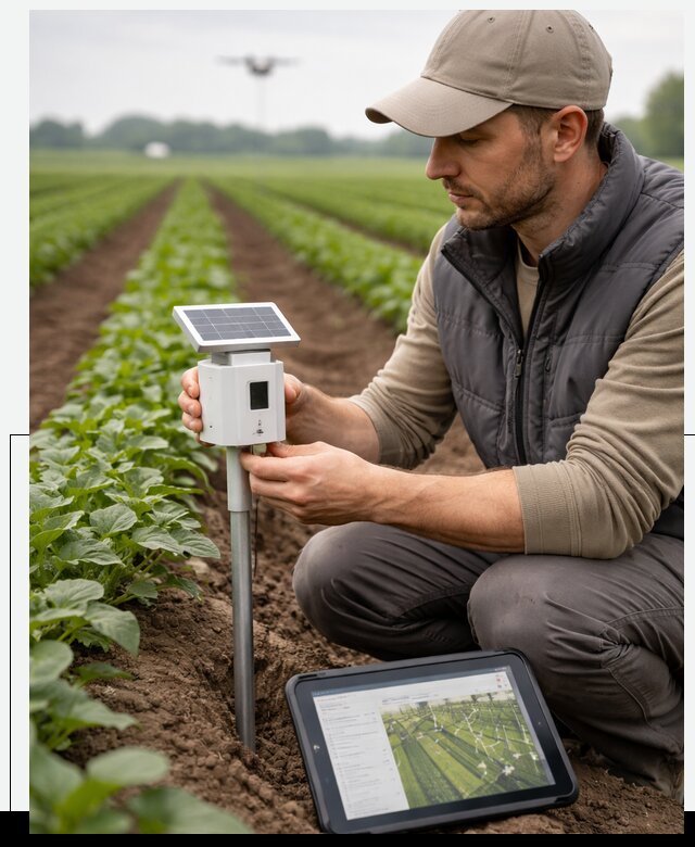 IoT мониторинг сельскохозяйственных полей и контроля в Магадане